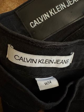 Pantaloncini jeans Calvin Klein neri