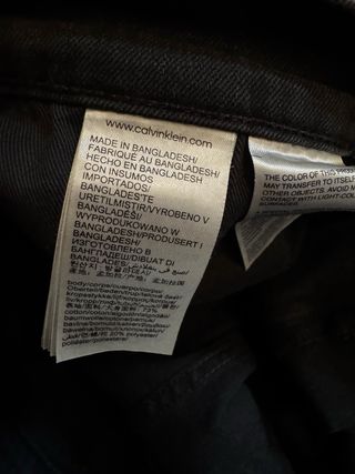 Pantaloncini jeans Calvin Klein neri