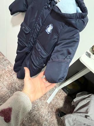 Buzo niño 12/18 meses azul pingüino