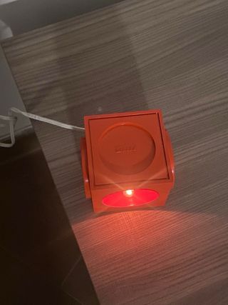 Lampada DADA Arancione Design Cubo Anni '70