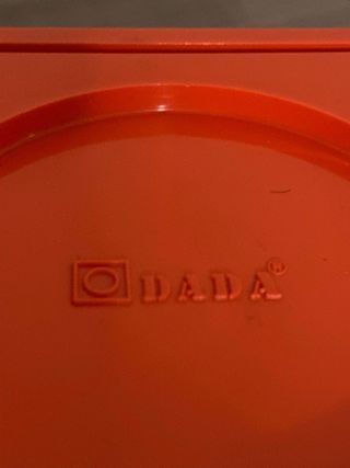 Lampada DADA Arancione Design Cubo Anni '70