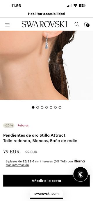 Conjunto Swarovski Pendientes y Gargantilla