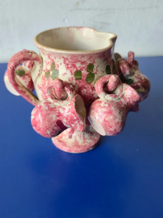 Brocca Vintage in Ceramica con 6 brocche piccole