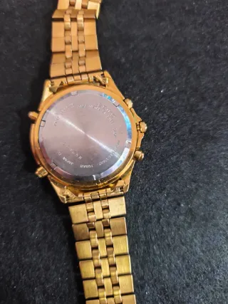 Orologio seiko Cronografo Tachimetro Oro Nero