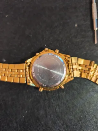 Orologio seiko Cronografo Tachimetro Oro Nero