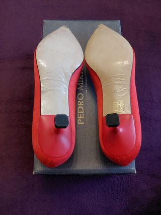 Zapatos Pedro Miralles Rojos con Pedrería