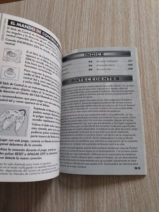 MANUAL PERFECT DARK ESPAÑOL NINTENDO 64