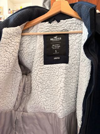 Chaqueta Hollister Azul Mujer