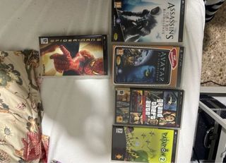 Lote 5 Videojuegos PSP: Spider-Man 2, Avatar, GTA,
