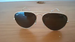 Gafas de Sol Ray-Ban Aviator Doradas Negras