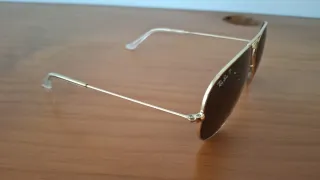 Gafas de Sol Ray-Ban Aviator Doradas Negras