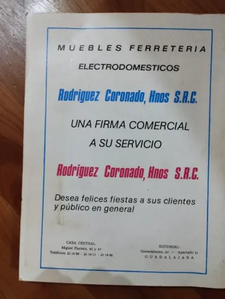 Programa de Ferias y Fiestas Guadalajara. 1979.