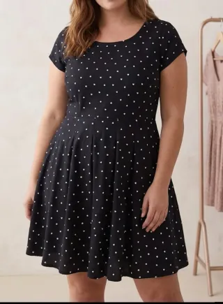 Vestido negro con corazones blancos SOLO ENVIO