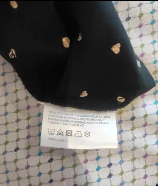 Vestido negro con corazones blancos SOLO ENVIO