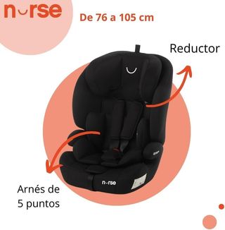 Silla de coche negra Nurse
