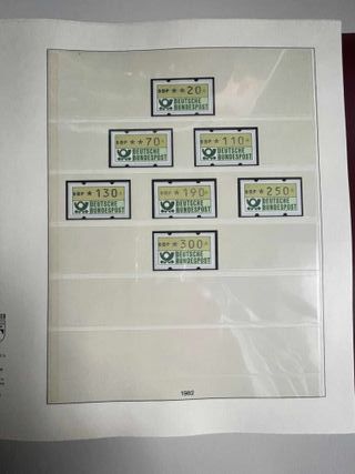 Álbum con sellos nuevos de Alemania 1981 / 89.