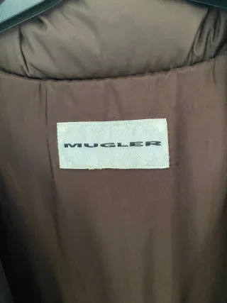 Plumón Largo Mugler Marrón