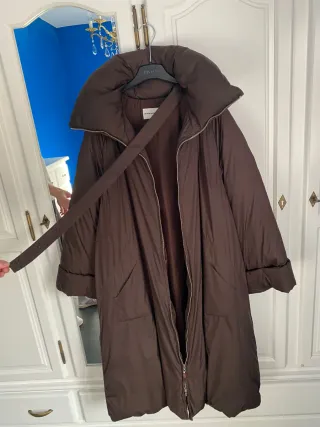 Plumón Largo Mugler Marrón