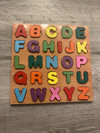 Puzzle Números y Letras Madera Montessori