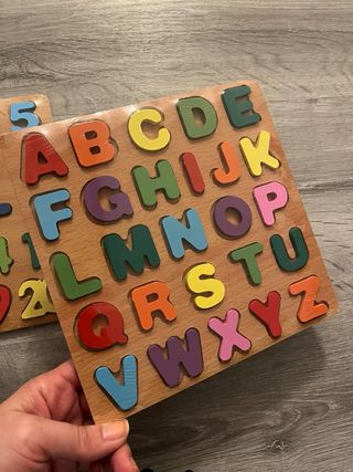 Puzzle Números y Letras Madera Montessori