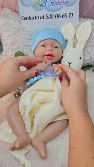 Muñeco Bebé Reborn Silicona Platino