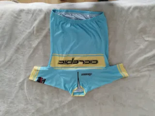 Maillot Ciclismo Hombre Azul y Amarillo
