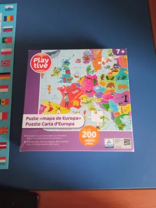 Puzzle Mapa de Europa 200 piezas