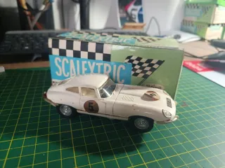 Jaguar E-Type Blanco Scalextric Exin