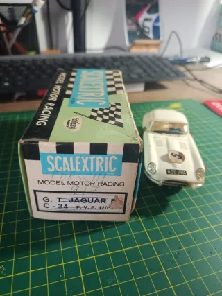 Jaguar E-Type Blanco Scalextric Exin