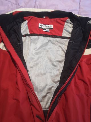 Chaqueta Columbia Talla XXL Roja y Negra