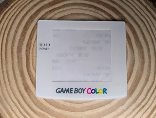 Pantalla Game Boy Color blanca