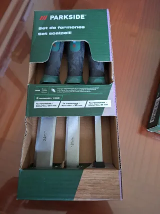 Juego de Limas, Escofinas y Formones, 9 piezas.