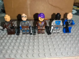 Lotto 5 Minifigure Lego Star Wars Originali