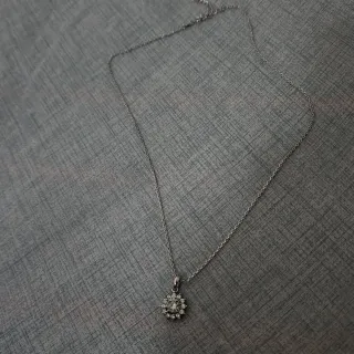 Colgante Plata Moissanita Verde