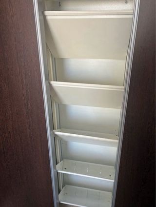 Zapatero metálico blanco 5 baldas