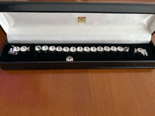 Pulsera de plata con circonitas