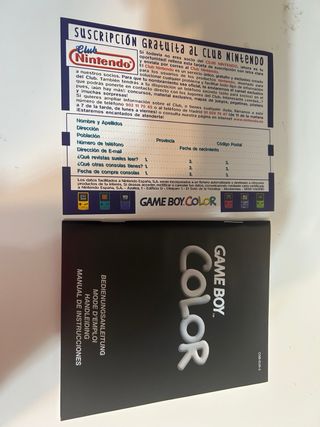 Nintendo Game Boy Color + Pokémon Edición Azul