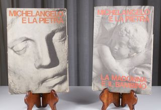 Michelangelo e la pietra, 2 volumi illustrati 1975