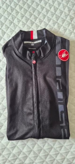 Maillot Castelli negro manga corta nuevo