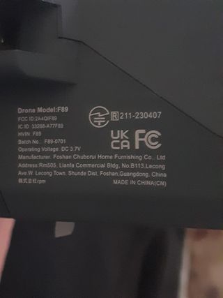 Dron CDR (F89) + batería 1600mAh – sin mando