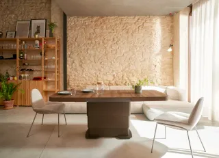 Mesa elevable centro/comedor extensible