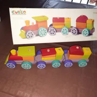 Tren de madera CUBIKA para niñ@s