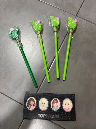 Top Model Post-it y 4 Lápices Cactus