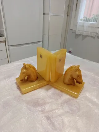 Conjunto Sujeta Libros Alabastro Beige