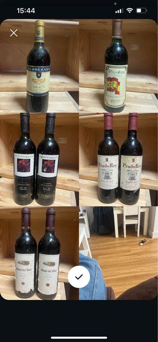Lote de vinos antiguos