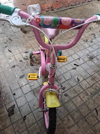 Bicicleta infantil Peppa Pig rosa