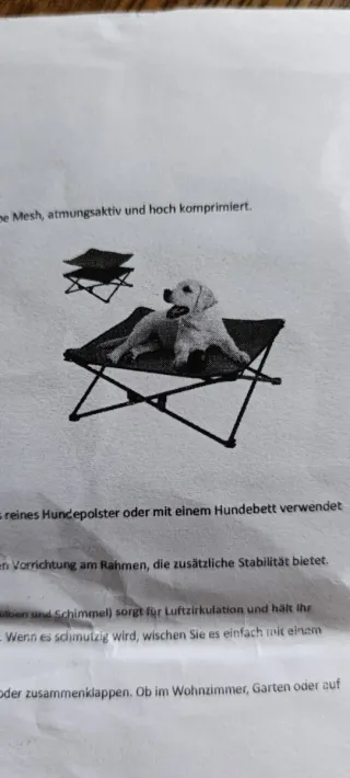 Cama elevada para perros gris kingcamp 70x70x22