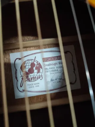 Framus Legacy FD 14 SV VSNT Guitarra Acústica