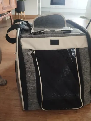 Transportín para Perro Gris