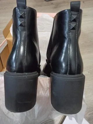 Botines negros tacón con plataforma